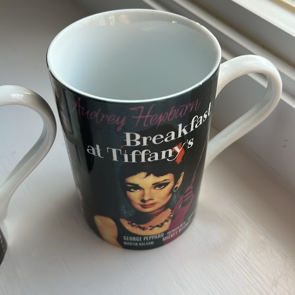 BREAKFAST AT TIFFANY’S AUDREY HEPBURN KONITZ (2) coffee mugs - Picture 3 of 10